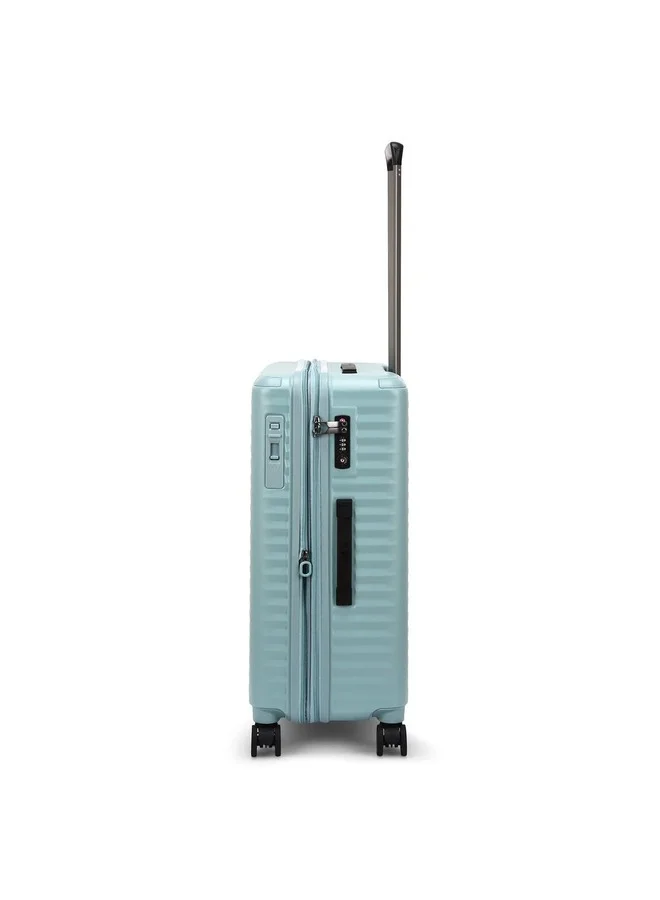 Echolac Celestra 66.5 cm Hardcase Expandable 4 Double Wheel Cabin Luggage Trolley - Blue