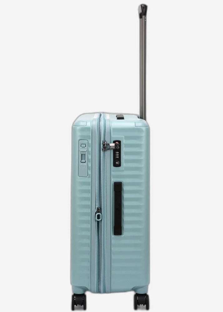 Echolac Celestra 66 Cm Hardcase Expandable 4 Double Wheel Cabin Luggage Trolley - Slate Blue - Image 3