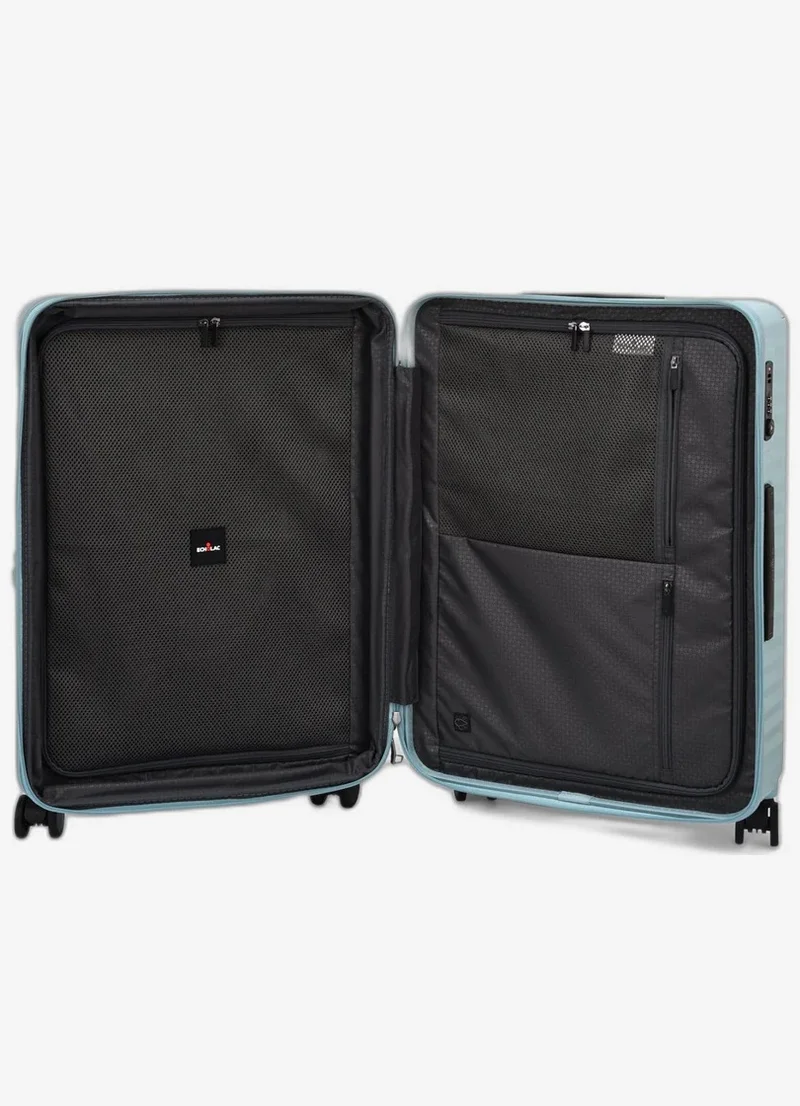 Echolac  Celestra 66 Cm Hardcase 4-Double Wheeled Expandable Check-In Luggage Trolley - Slate Blue  | Best Price UAE