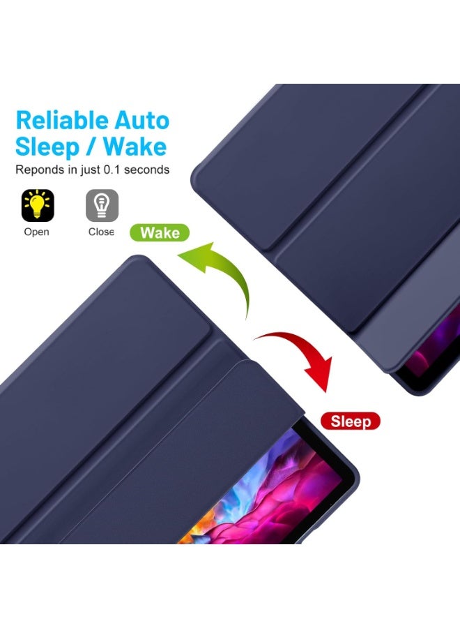 MIGOFAST Samsung Galaxy Tab S10 FE+ S10 FE Plus 2025 Released 13.1 Inch Smart Cover Stand Hard Shell Auto Sleep Wake UP with Pencil Holder for Galaxy Tab S10FE+ Dark Blue - Image 2