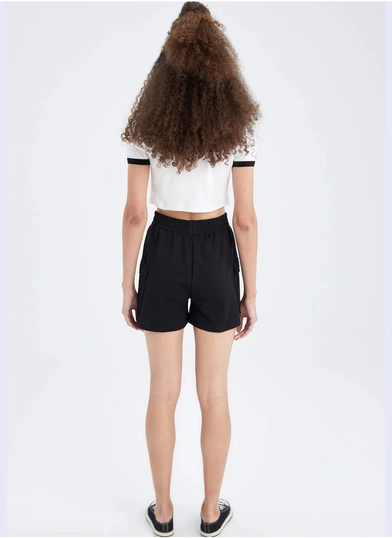ديفاكتو Regular Fit Cargo Pockets Mini Short