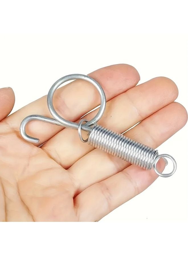 30pcs Stainless Steel Spring Latch Hooks Secure Locking One Hand Operation Pet Cage - Image 3