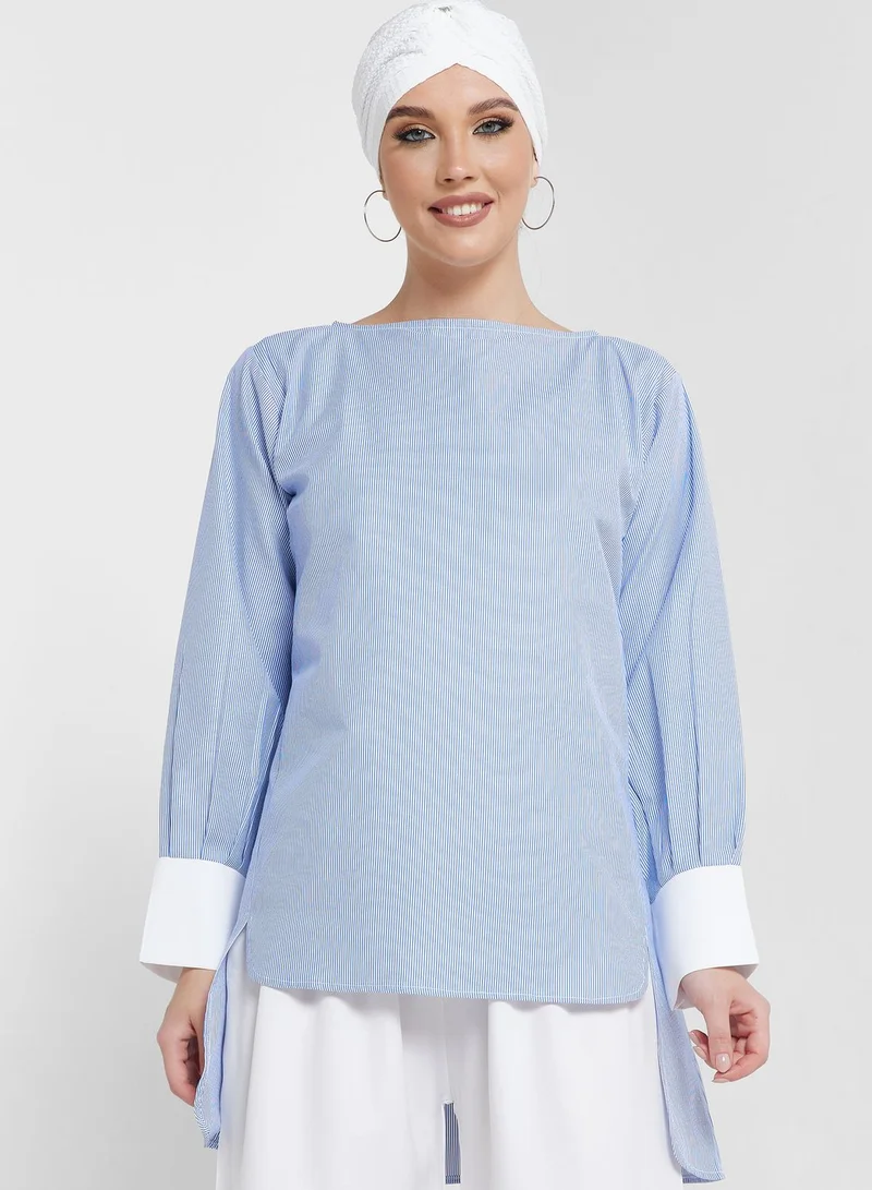 Khizana Cuffed Top & Pant Set