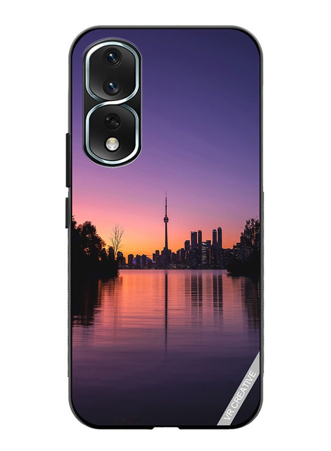 VR CREATIVE Protective Case Cover For Honor 80 Pro City Sunrise Design Multicolour - Image 1