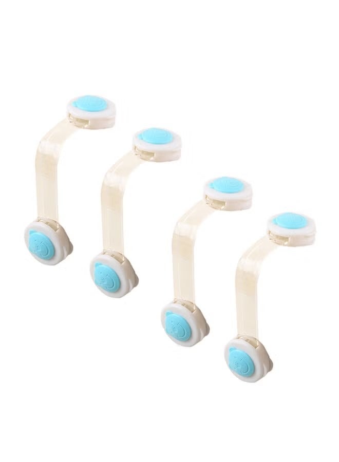 أوريتي 4 قطعة متعددة الوظائف تصميم نحيف أمان الطفل قفل درج ، حزام مرن قابل للتعديل - Image 2