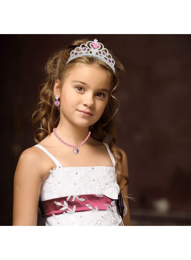 نيبمينينت طقم إكسسوارات ملابس الأميرة من 7 قطع، لون وردي - Image 4