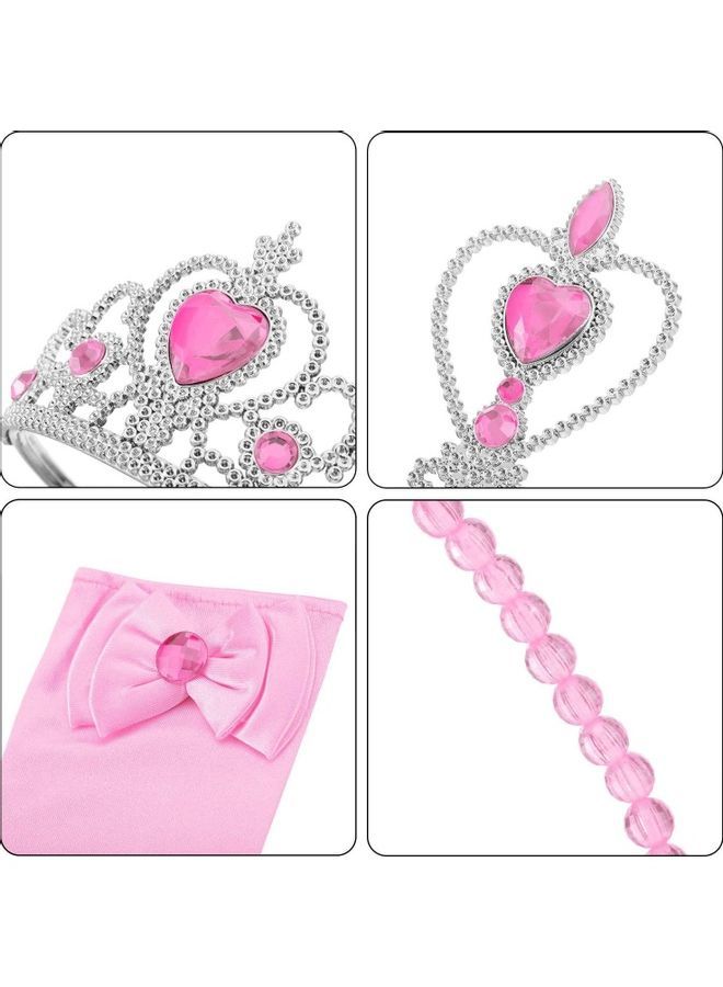 نيبمينينت طقم إكسسوارات ملابس الأميرة من 7 قطع، لون وردي - Image 2