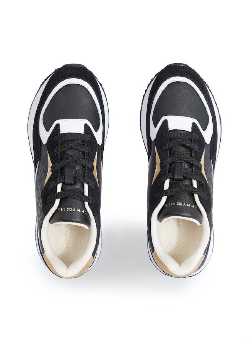 Women's Th Monogram Leather Runner Trainers -  Leather upper, Black - pzsku/ZCB71A35BACB7D68360CAZ/45/_/1724216650/ba7eb753-a2fa-41e9-a39a-a45123922946