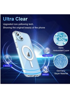Houmt Magnetic Case for iPhone 14 Case [Non-Yellowing MagSafe] Shockproof Protective Phone Cover Slim Thin Clear for Apple iPhone 14  - Image 3