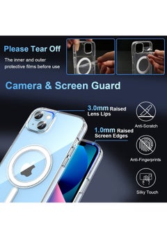 Houmt Magnetic Case for iPhone 14 Case [Non-Yellowing MagSafe] Shockproof Protective Phone Cover Slim Thin Clear for Apple iPhone 14  - Image 5