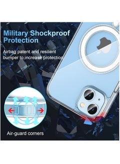 Houmt Magnetic Case for iPhone 14 Case [Non-Yellowing MagSafe] Shockproof Protective Phone Cover Slim Thin Clear for Apple iPhone 14  - Image 4