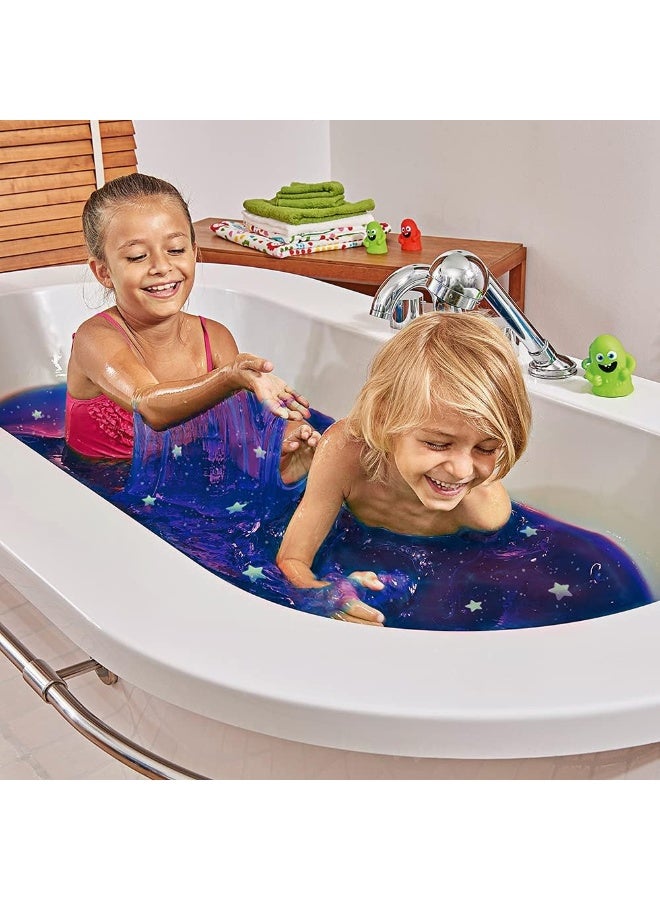 Zimpli Kids Galaxy Slime Baff 2 Use, 10 X Glow In The Dark Stars, Magically Turns Water Into Gooey, Glittery Slime, Learning Through Play Lab Science Set, Gifts For Children, Making Non-Toxic - Image 2