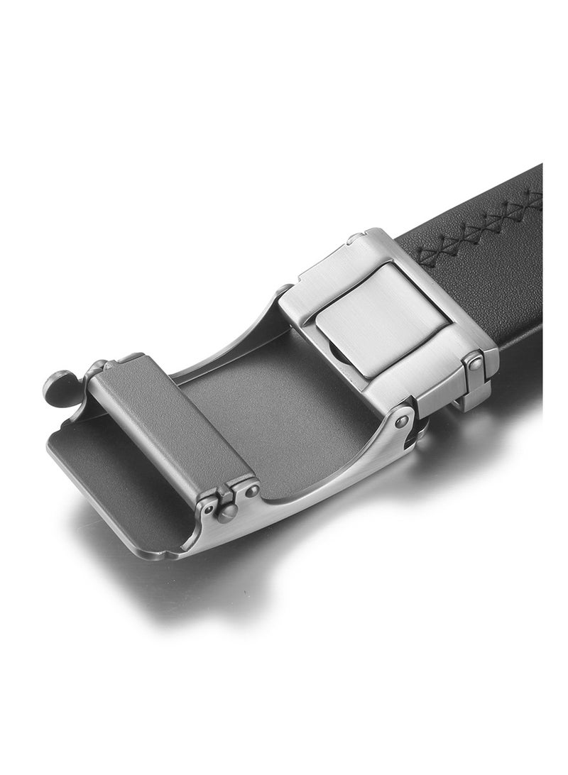 Samsonite Wayne II BIZ Auto Flower Belt, Black|100% Leather|Hole Free Belt - Image 2