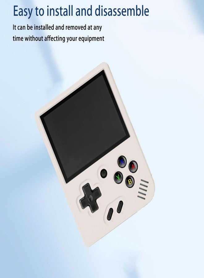 NOUKAJU Case for Miyoo Mini Plus,NOUKAJU Silicone Protective Cover,Drop-Proof,Scratch-Proof,Shock-Proof,Dust-Proof,Protective Case for Miyoo Mini Plus Handheld Game Console(Off-White) - Image 4
