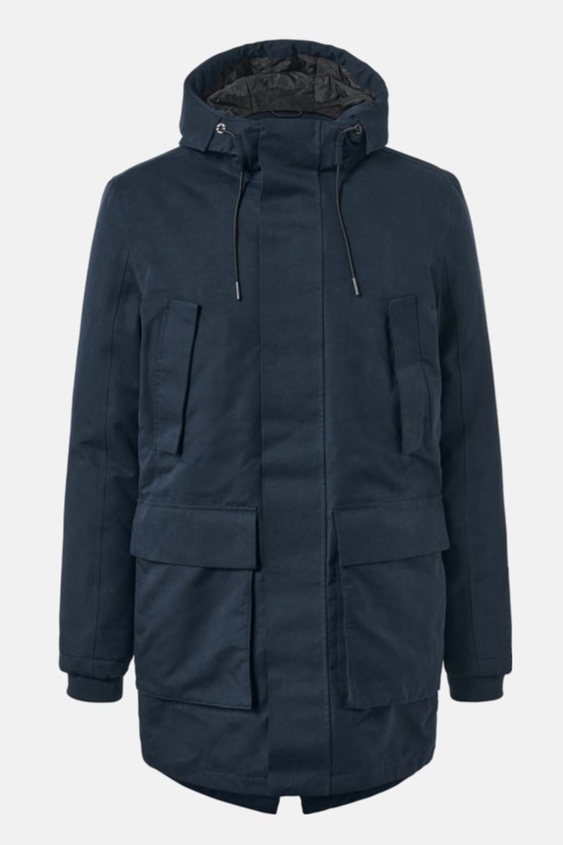 Tchibo جاكيت رجالي بأكمام طويلة سادة، كحلي - Image 3