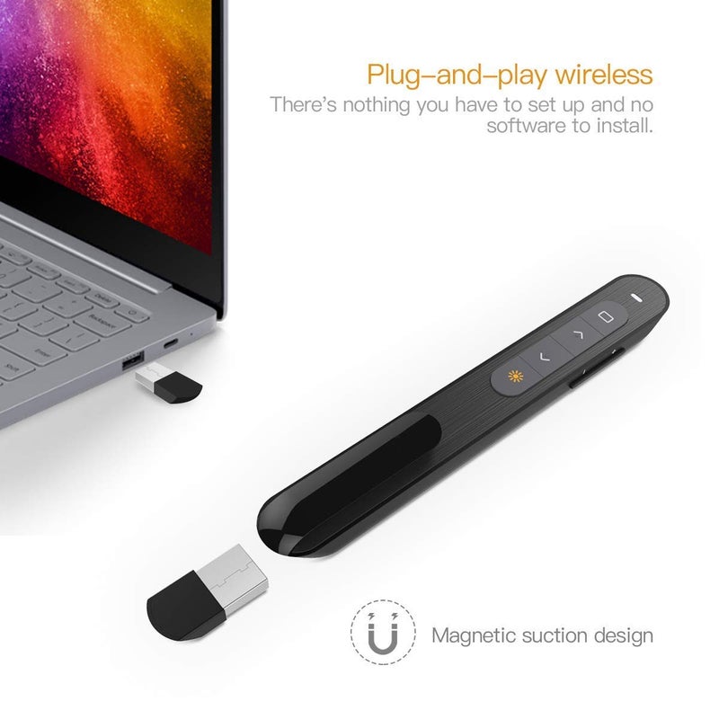 Afpin - Laser Pointer | Wireless Presenter for Presentation | Power Point Presentation | Hyperlink Volume Control Presenter |PPT Controller for Mac/Computer/Laptop - Image 2