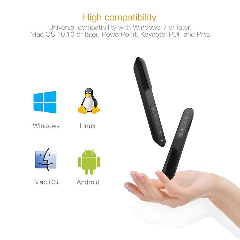Afpin - Laser Pointer | Wireless Presenter for Presentation | Power Point Presentation | Hyperlink Volume Control Presenter |PPT Controller for Mac/Computer/Laptop - Image 3