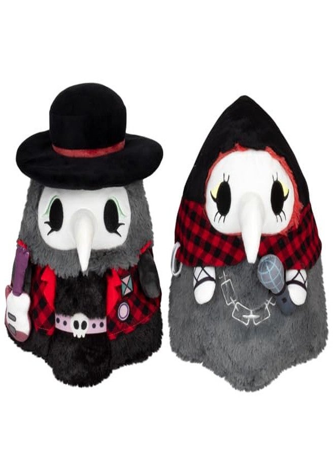 Squishable - Mini Punk Rock Plague Doctor & Nurse Set - The Mysterious Doctor Plague Collection - 11 in - Soft Toy Collectible Stuffed Animal - Image 1