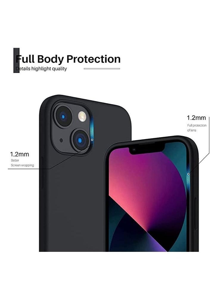general iPhone 13 mini Case 5.4 Inch Case Soft Silicone Case, with Soft Microfiber Lining, Protective Phone Case Cover for iPhone 13 mini Cover Case 5.4 Inch 2021(Black) - Image 2