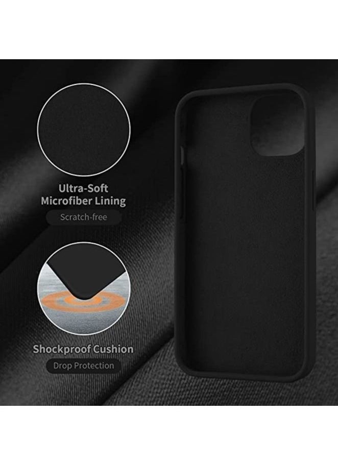 general iPhone 13 mini Case 5.4 Inch Case Soft Silicone Case, with Soft Microfiber Lining, Protective Phone Case Cover for iPhone 13 mini Cover Case 5.4 Inch 2021(Black) - Image 4