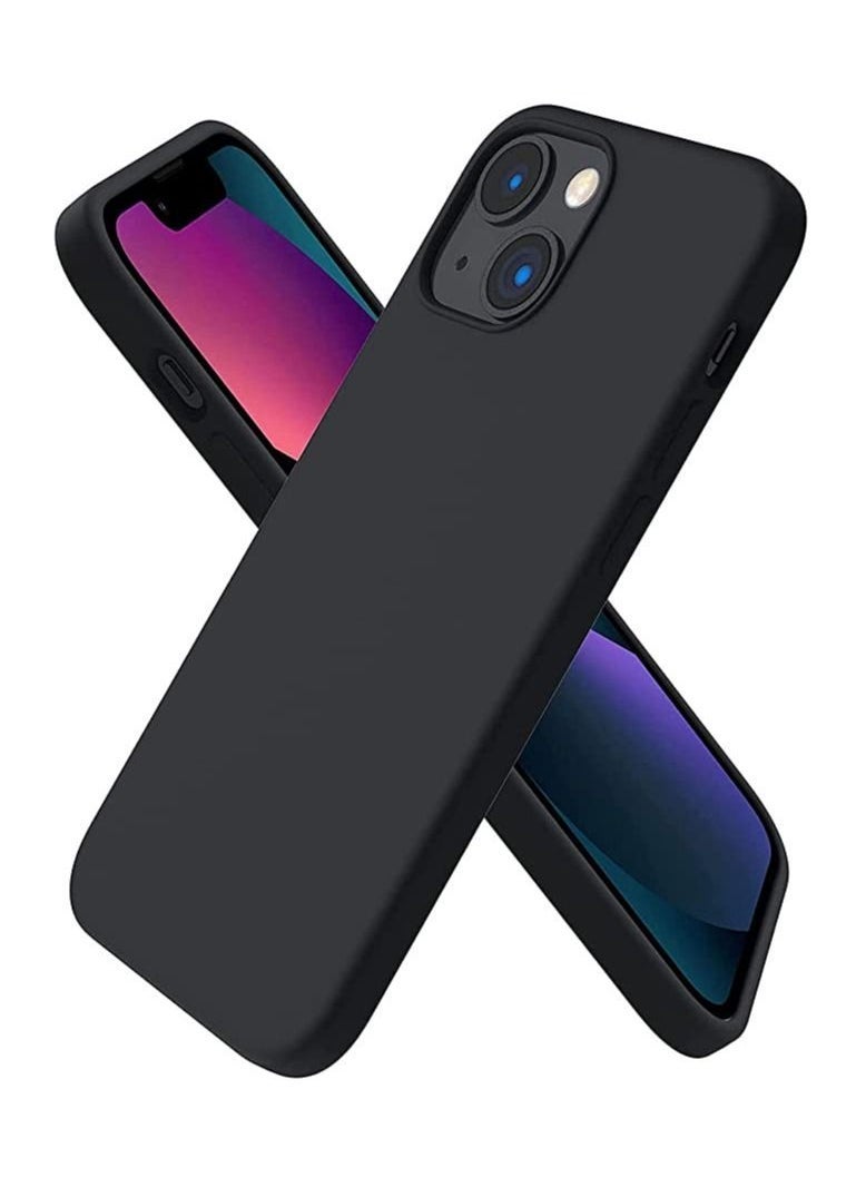 general iPhone 13 mini Case 5.4 Inch Case Soft Silicone Case, with Soft Microfiber Lining, Protective Phone Case Cover for iPhone 13 mini Cover Case 5.4 Inch 2021(Black) - Image 1