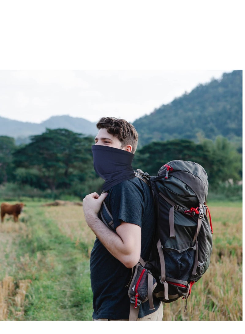 SYOSI وشاح تغطية الوجه، 6 قطع من الأوشحة متعددة الوظائف، أقنعة وجه لحماية من الشمس والأشعة فوق البنفسجية، غطاء عنق، وشاح واقي من الشمس وقابل للتنفس، حماية من الشمس أثناء ركوب الدراجات والجري للرجال والنساء - Image 5