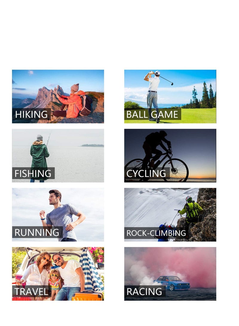 SYOSI وشاح تغطية الوجه، 6 قطع من الأوشحة متعددة الوظائف، أقنعة وجه لحماية من الشمس والأشعة فوق البنفسجية، غطاء عنق، وشاح واقي من الشمس وقابل للتنفس، حماية من الشمس أثناء ركوب الدراجات والجري للرجال والنساء - Image 4