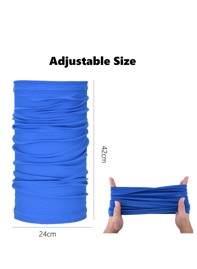 SYOSI وشاح تغطية الوجه، 6 قطع من الأوشحة متعددة الوظائف، أقنعة وجه لحماية من الشمس والأشعة فوق البنفسجية، غطاء عنق، وشاح واقي من الشمس وقابل للتنفس، حماية من الشمس أثناء ركوب الدراجات والجري للرجال والنساء - Image 3