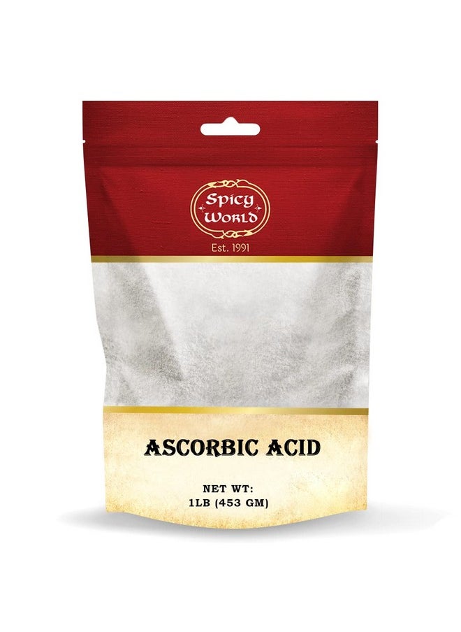 Spicy World Ascorbic Acid Vitamin C Powder 1 Lb Dietary Supplement Pure Vit C Powder Usp  - Image 1