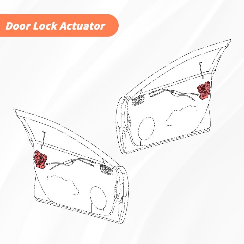 Blycorul 2Pcs Front Door Lock Actuator Motor Compatible with Tundra, Camry, 4Runner, Rav4, Lexus RX350 RX450h, Scion tC xB xD | Replaces # 931-401, 931-403 | Left Driver Side and Right Passenger Side - Image 5