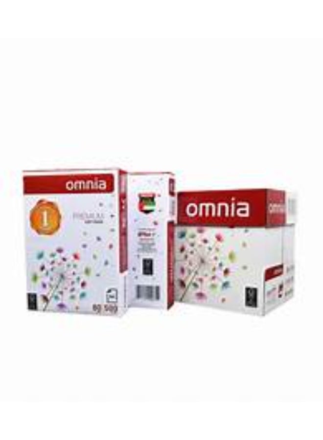 Omnia A4 Copy Paper, 80 GSM, 5 Pack x 500 Sheets - Image 4