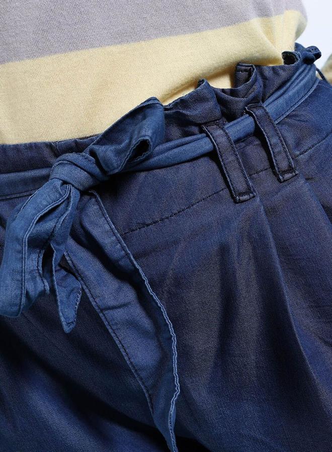 Freehand Women Blue Straight Leg Solid Pants - Image 4