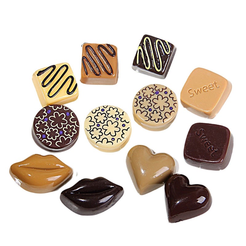 Resin Chocolate Charms for DIY Phone Case Decor - Large Size - Image 5