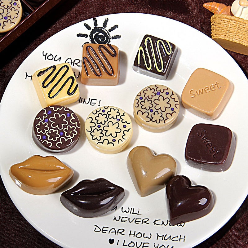 Resin Chocolate Charms for DIY Phone Case Decor - Large Size - Image 1