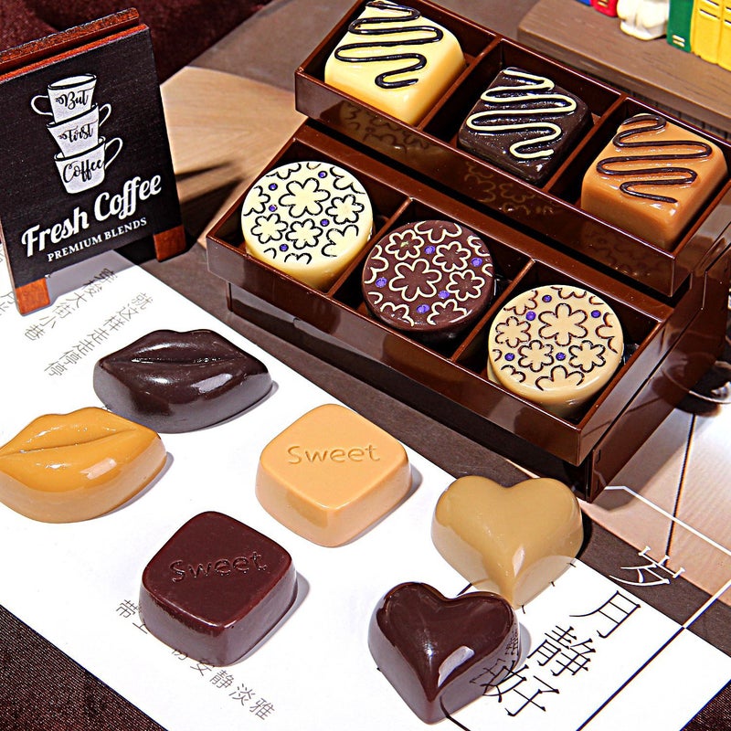 Resin Chocolate Charms for DIY Phone Case Decor - Large Size - Image 2