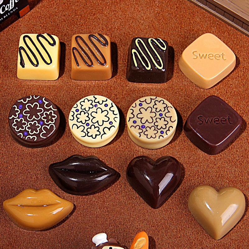 Resin Chocolate Charms for DIY Phone Case Decor - Large Size - Image 4