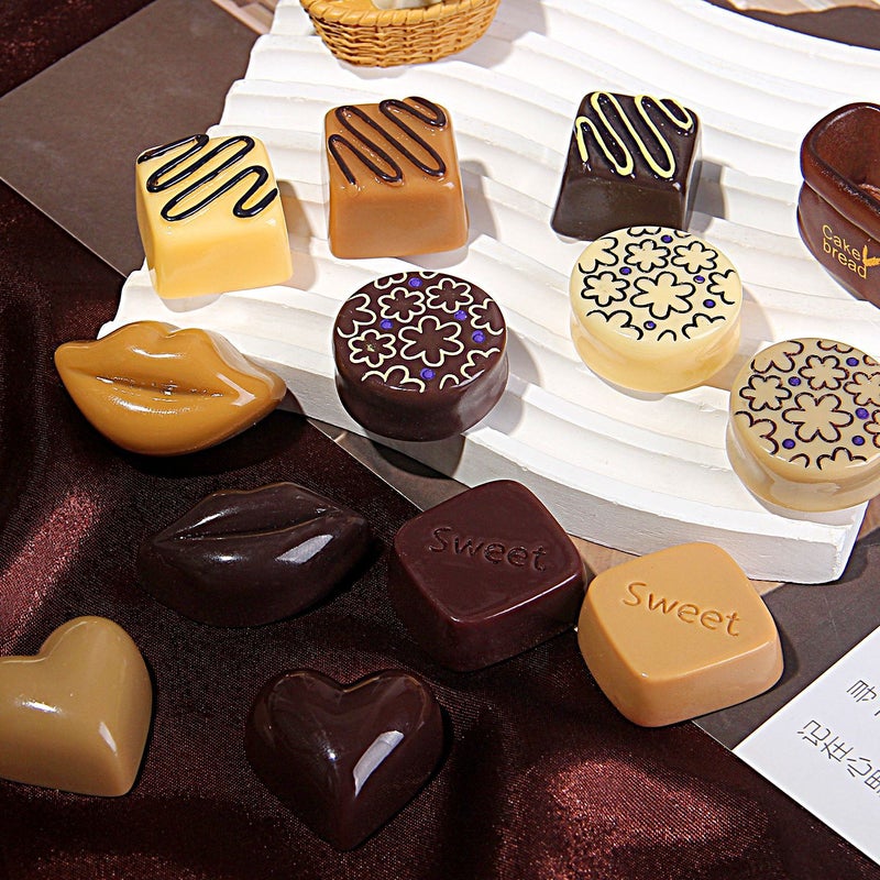 Resin Chocolate Charms for DIY Phone Case Decor - Large Size - Image 3