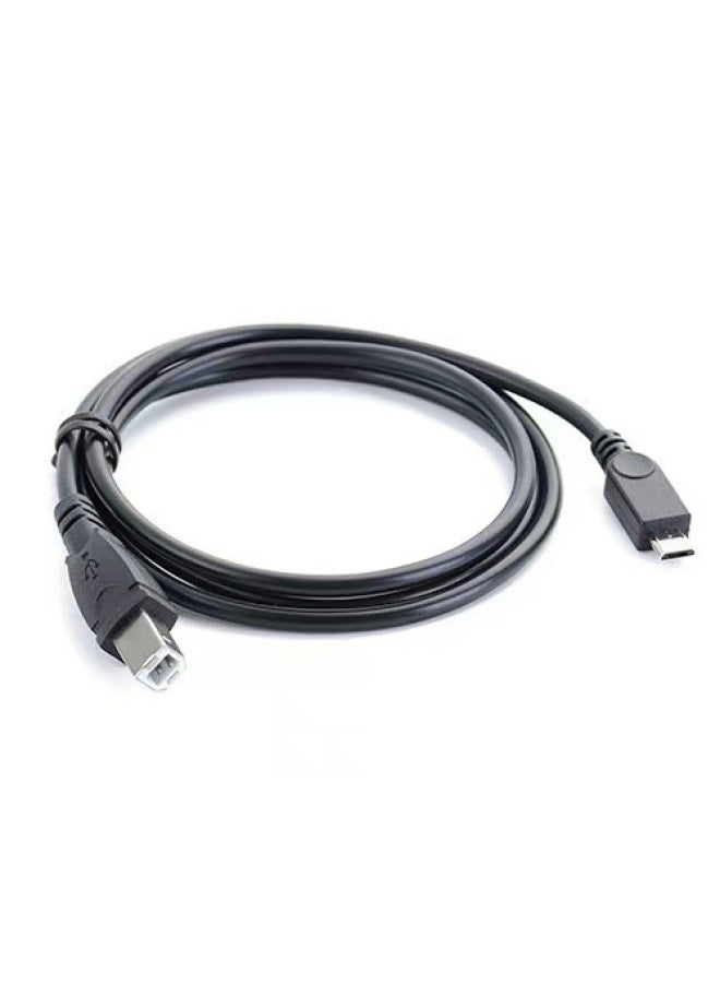 Micro5P Male To B Male Data Cable Android To Printer Interface Mobile Phone OTG Connection Smart Electric Piano Cable-Color:Black  - Image 5