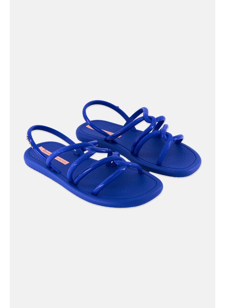Ipanema Kids Girl Slingback Brand Logo Sandal, Blue  - Image 1