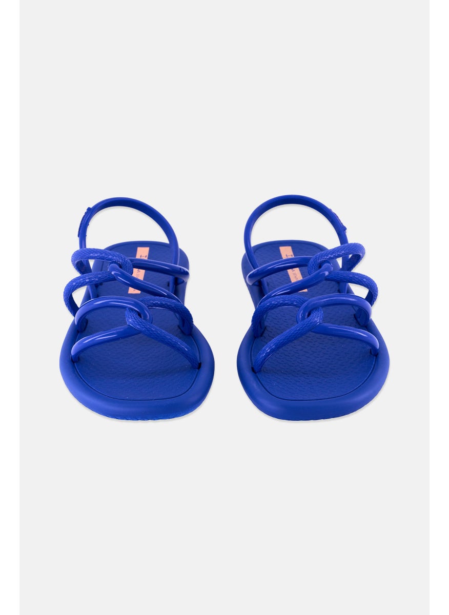 Ipanema Kids Girl Slingback Brand Logo Sandal, Blue  - Image 4