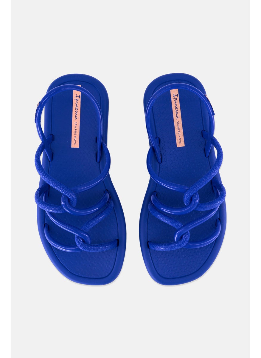 Ipanema Kids Girl Slingback Brand Logo Sandal, Blue  - Image 3