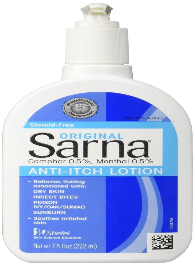 Sarna Original Anti-Itch Lotion for Dry Skin, Insect Bites, Sunburn, Poison Ivy/Oak/Sumac, 7.5 Fl Oz (Pack of 1) - Image 1