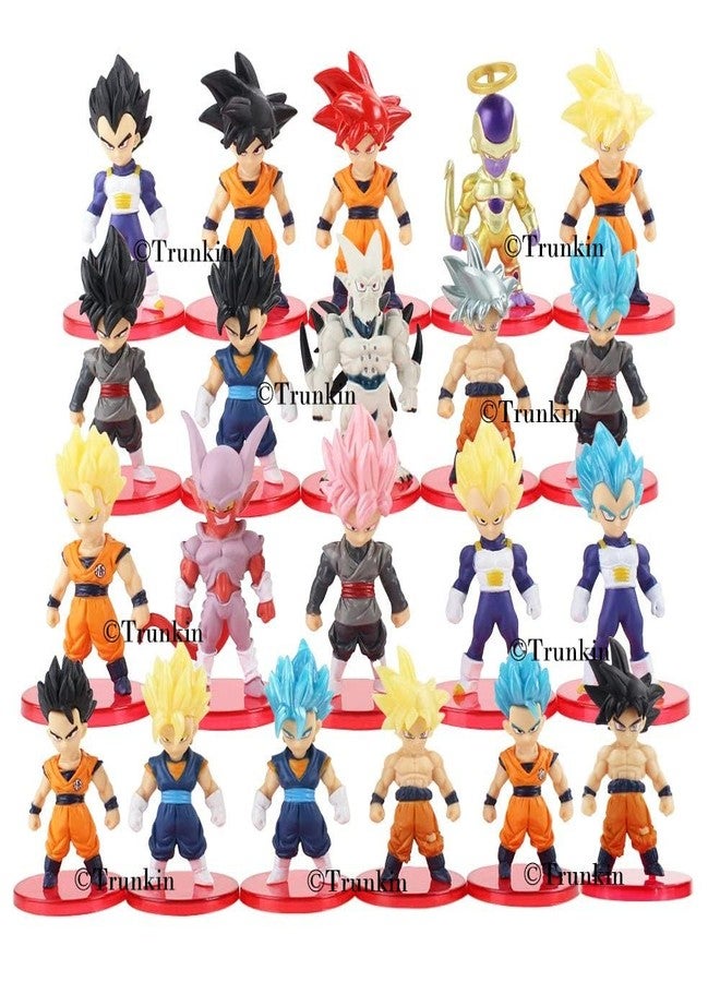 Trunkin DBZ 21 Pcs Set B Anime Figure Son Goku GohanVegeta Frieza Vegeto Trunks Piccolo Figurine Collectible Anime Weeb PVC Collection Model Figures - Image 1