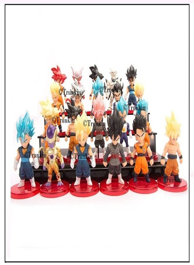 Trunkin DBZ 21 Pcs Set B Anime Figure Son Goku GohanVegeta Frieza Vegeto Trunks Piccolo Figurine Collectible Anime Weeb PVC Collection Model Figures - Image 5