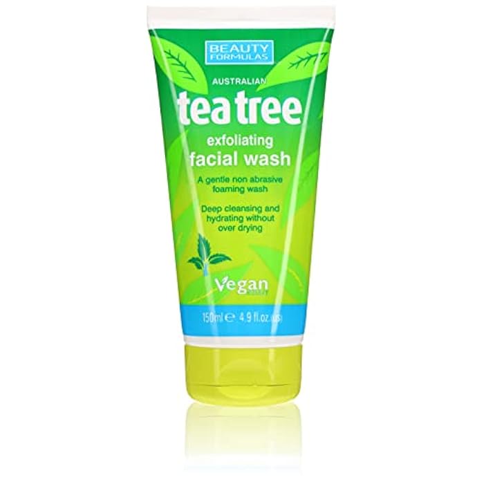 Beauty Formulas Tea Tree Exfoliating Facial Wash,150 Ml - Image 1