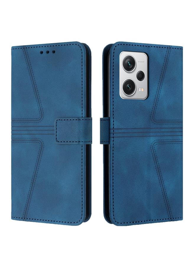 The Bros Case For Xiaomi Poco X5 Pro Triangle Solid Color Leather Phone Case