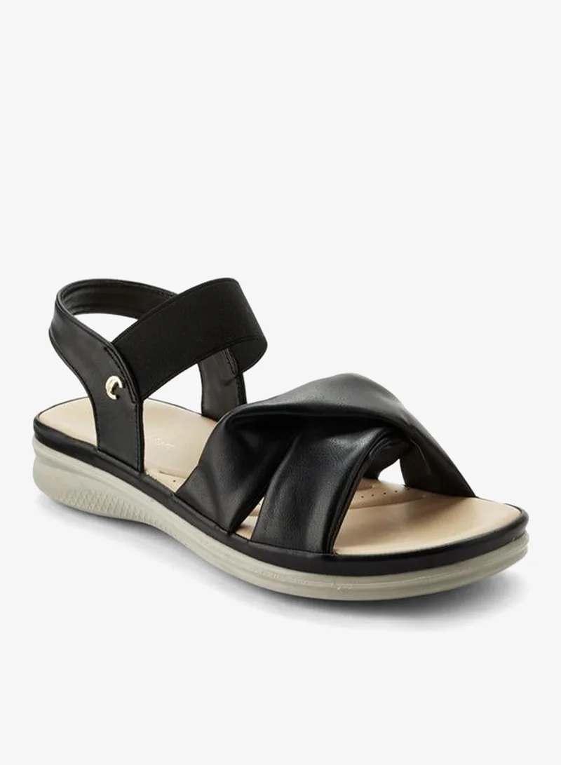 لو كونفورت Women Cross Strap Comfort Sandals