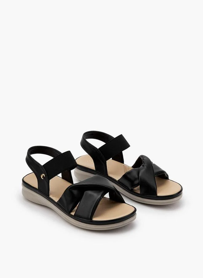 لو كونفورت Women Cross Strap Comfort Sandals