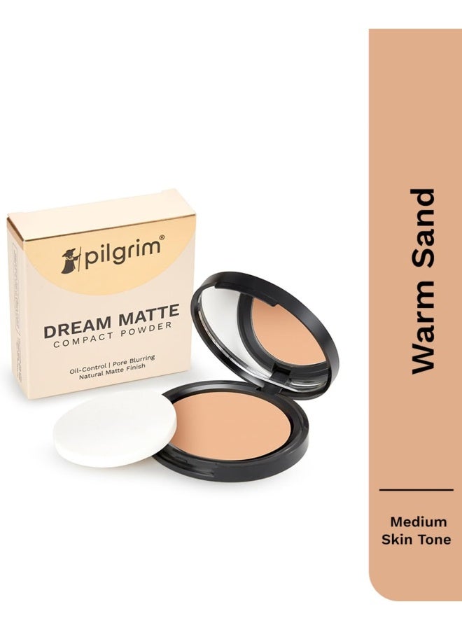 بيلجريم بودرة مضغوطة بلمسة نهائية مطفية بلون رملي دافئ، مناسبة لجميع أنواع البشرة، 70 جرام. - Image 3