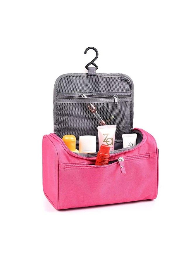 GOCART WITH G LOGO Travel Cosmetic Organizer Bag Wash Bag Men Women Cosmetic Makeup Bag Hanging Necessaries Make Up Case (Pink) - Image 2